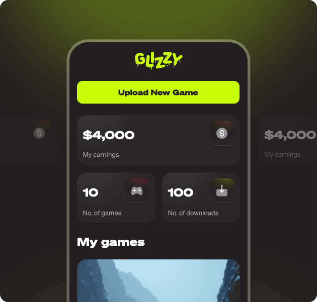 Glizzy developer and player hub showcase