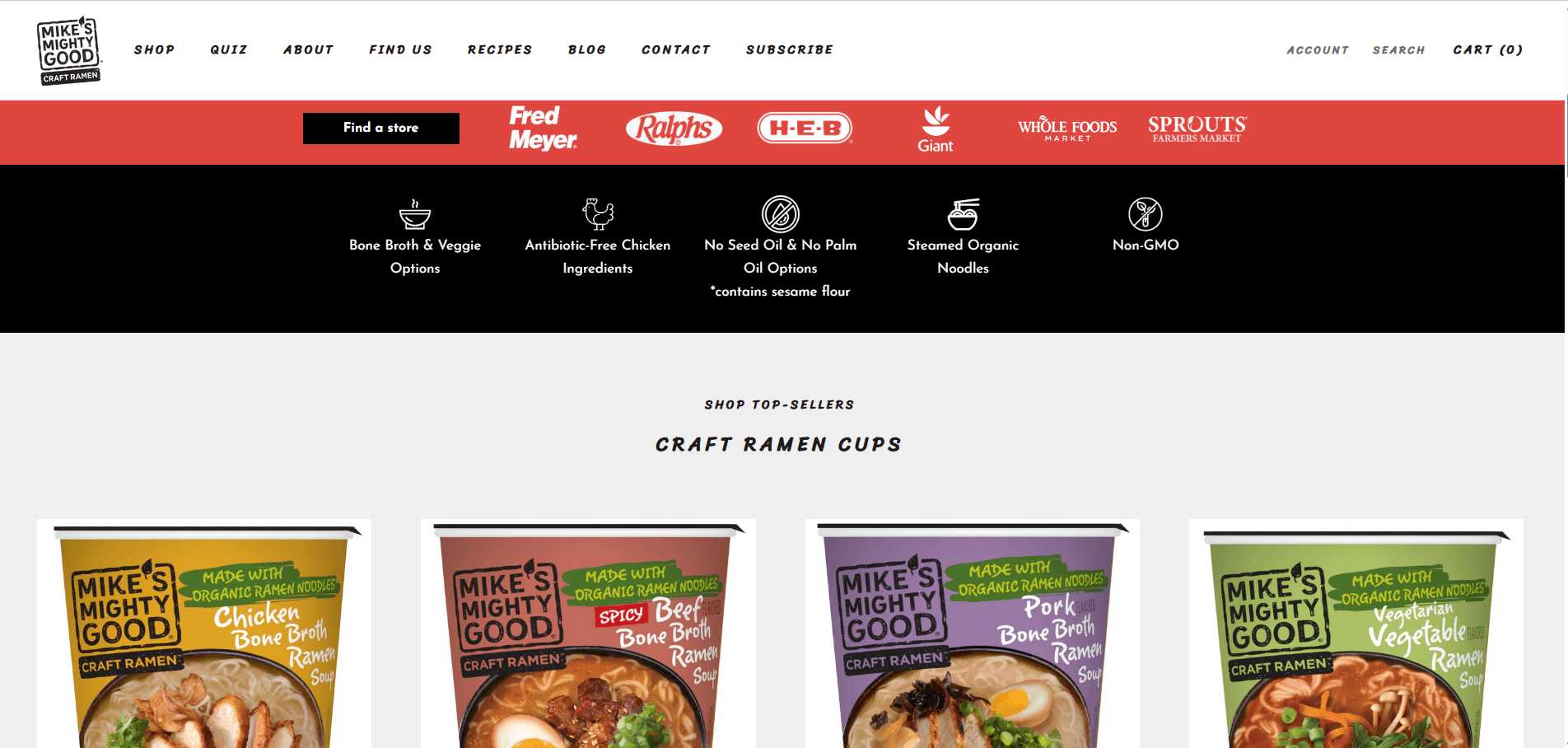 Mike's Mighty Good product showcase