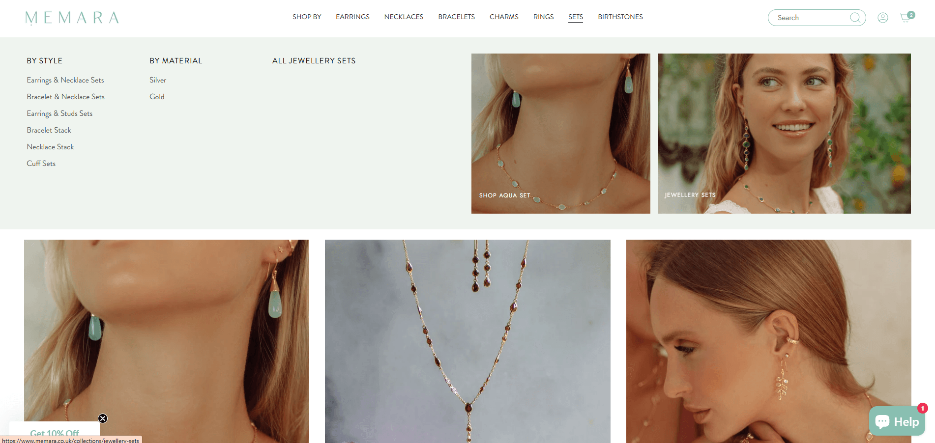 Memara button styling showcase